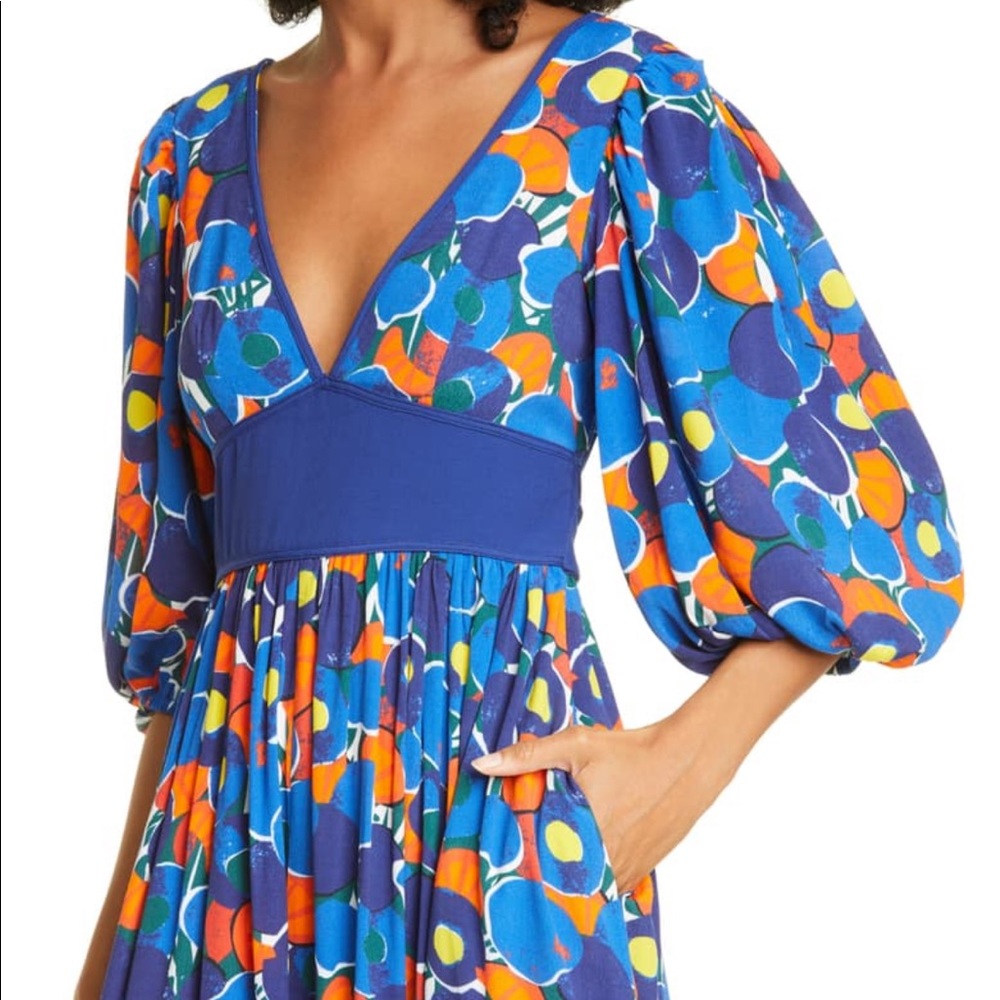Staud Affogato Dress in Retro Floral Design